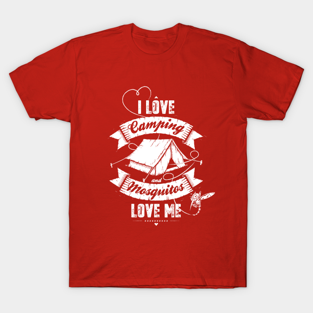 I Love Camping Tent TShirt TeePublic